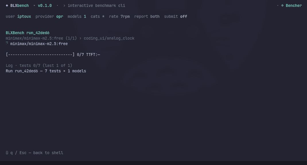 BLXBench screenshot 2